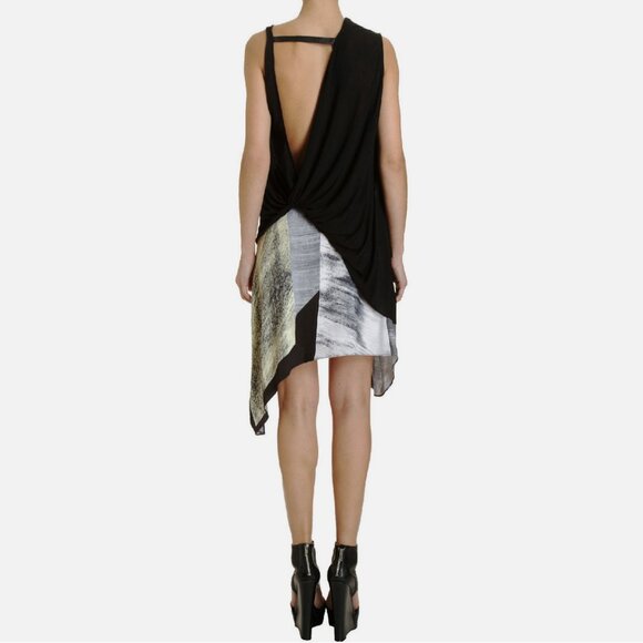 NWOT Helmut Lang Prill Skirt Parallel Print - Picture 3 of 10